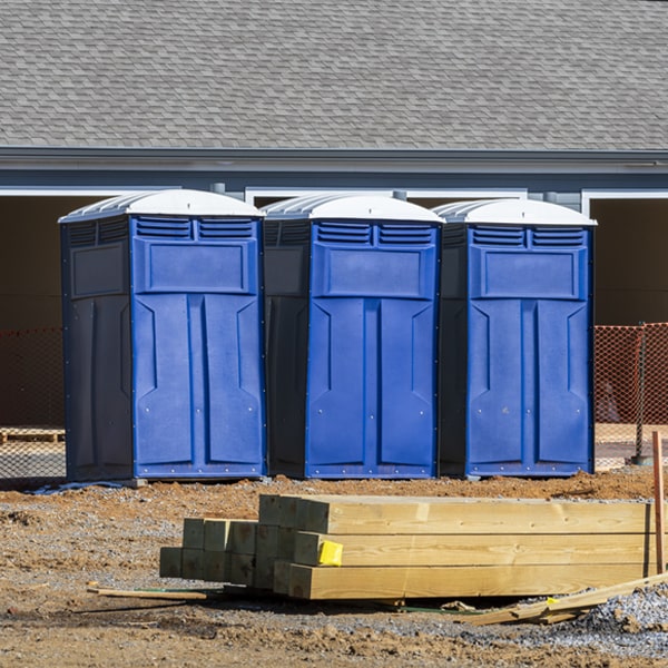 how often are the porta potties cleaned and serviced during a rental period in Bear Creek California